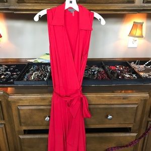 Vince Camuto red wrap dress